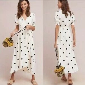 Anthropologie Maeve Polka Dot dress